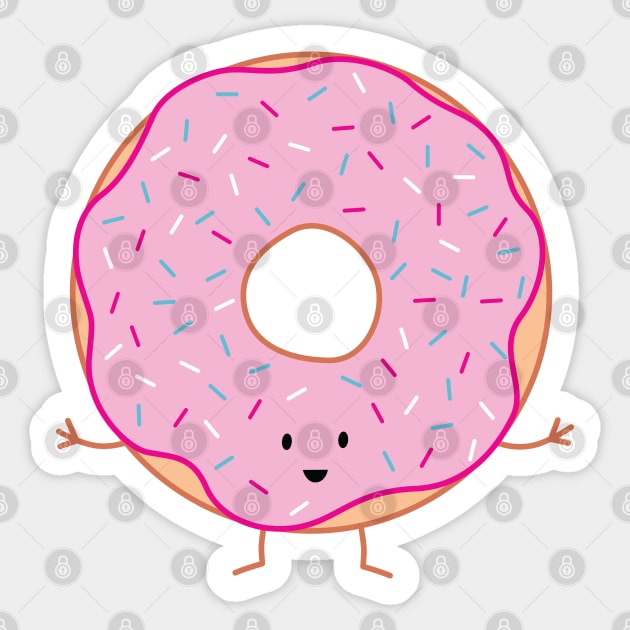 Pink Sprinkled Donut | by queenie's cards Sticker by queenie's cards